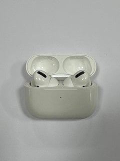 APPLE AIRPODS PRO WIRELESS EAR BUDS IN WHITE: MODEL NO A2084 A2083 A2190 (WITH WIRELESS CHARGING CASE) [JPTM117845]