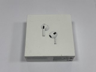 APPLE AIRPODS (3RD GENERATION) WIRELESS EAR BUDS IN WHITE: MODEL NO A2565 A2564 A2566 (WITH BOX) [JPTM117071]