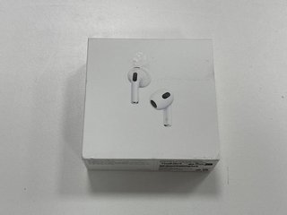 APPLE AIRPODS (3RD GENERATION) WIRELESS EARPHONES IN WHITE: MODEL NO A2565 A2564 A2897 (UNIT ONLY) [JPTM117598]