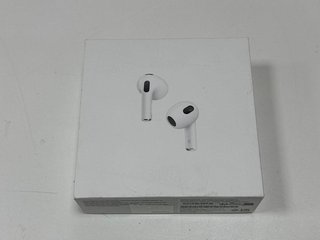APPLE AIRPODS (3RD GENERATION) WITH LIGHTNING CHARGING CASE WIRELESS EARBUDS (ORIGINAL RRP - £169) IN WHITE: MODEL NO A2565 A2564 A2897 (WITH BOX) [JPTM117798]