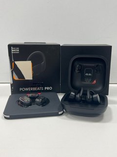BEATS POWERBEATS PRO WIRELESS EARBUDS (ORIGINAL RRP - £270.00) IN BLACK: MODEL NO A2048 (BOXED WITH EARBUD TIPS) [JPTM117872]