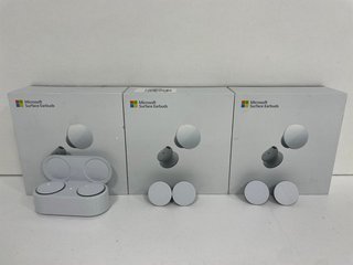 3X MICROSOFT SURFACE WIRELESS HEADPHONES (WITH BOXES & CHARGING CASE) [JPTM117919]