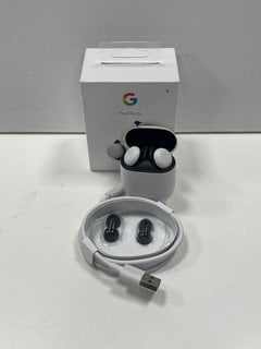 GOOGLE PIXEL A-SERIES WIRELESS EARBUDS (ORIGINAL RRP - £109.00) IN CLEARLY WHITE: MODEL NO G1007, G1008 G1013 (BOXED WITH CHARGING CABLE & EAR TIPS) [JPTM117864]