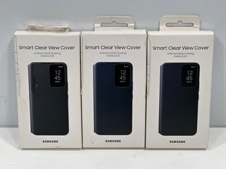 3X SAMSUNG GALAXY S22 SMART CLEAR VIEW SMARTPHONE CASES (WITH BOXES) [JPTM117761]
