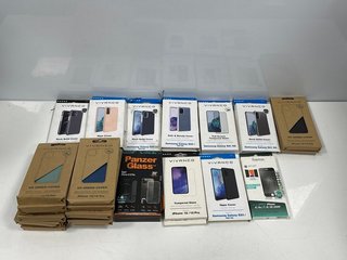 QUANTITY OF 30 ASSORTED CASES AND SCREEN PROTECTORS FOR SMARTPHONES [JPTM117799]