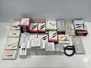 QUANTITY OF 36 VARIOUS SMART DEVICE ACCESSORIES AND CHARGER CABLES [JPTM117853]