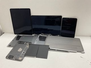 MIXED ITEMS TO INCLUDE MACBOOK & IPAD SCREEN, BATTERY, IPAD CHASSIS, MACBOOK BACK PANEL LAPTOP PARTS (SPARES & REPAIRS.) [JPTM116446]