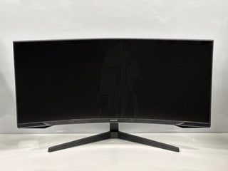 SAMSUNG 34" ODYSSEY G5 CURVED GAMING MONITOR IN BLACK: MODEL NO C34G55TWWP (WITH BOX AND STAND) [JPTM117164]