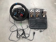 LOGITECH G923 STEERING WHEEL AND PEDALS (WITHOUT POWER CABLE).