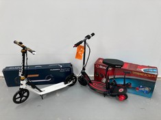 2 X CHILDREN'S SCOOTER VARIOUS MODELS INCLUDING RAZOR POWERCORE E100S.