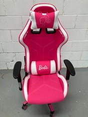 BARBIE DRIFT CHAIR PINK COLOUR.