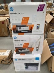 3 X HP PRINTERS INCLUDING COLOUR LASER MFP 178NWG.