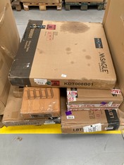 PALLET OF ASSORTED FURNITURE INCLUDING VASAGLE MODEL KDT008B01 (MAY BE BROKEN OR INCOMPLETE).