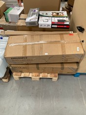 PALLET OF EXERCISE EQUIPMENT INCLUDING DRUMFIT X-BIKE 3000 NEO.