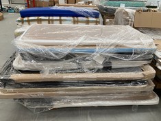 PALLET OF ASSORTED UPHOLSTERED BASES (MAY BE DAMAGED OR INCOMPLETE).