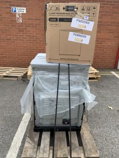 1X PALLET WITH TOTAL RRP VALUE OF £460 TO INCLUDE 1X MONTPELLIER ELECTRIC COOKERS TSL MODEL NO MDOC60FK, 1X LOGIK SMALL COOKING APPLIANCES MODEL NO L30PFS12  FRYER,