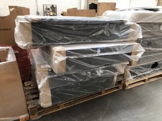 PALLET OF ASSORTED BED BASES TO INCLUDE GREY VELVET SINGLE BED BASE (COLLECTION OR OPTIONAL DELIVERY) (KERBSIDE PALLET DELIVERY)
