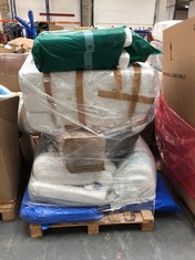 PALLET OF ASSORTED ITEMS TO INCLUDE 2X BABY COTT MATTRESSES (COLLECTION OR OPTIONAL DELIVERY) (KERBSIDE PALLET DELIVERY)