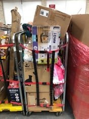 CAGE OF ASSORTED ITEMS TO INCLUDE ICRATE 1 DOOR FOLDING CRATE (CAGE NOT INCLUDED) (COLLECTION OR OPTIONAL DELIVERY) (KERBSIDE PALLET DELIVERY)