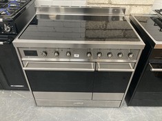 SMEG 90CM DUAL FUEL RANGE COOKER WITH INDUCTION HOB - MODEL NO. C92GPX9 - RRP £949 (COLLECTION OR OPTIONAL DELIVERY) (KERBSIDE PALLET DELIVERY)