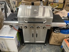 CHAR-BROIL ADVANTAGE 4 BURNER GAS BBQ WITH SIDE BURNER IN STAINLESS STEEL - RRP £440 (COLLECTION OR OPTIONAL DELIVERY)