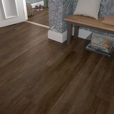 5 X CLICKLUX RIGID RICH WALNUT FLOORING 10.88M2 - TOTAL LOT RRP £450 (COLLECTION OR OPTIONAL DELIVERY)