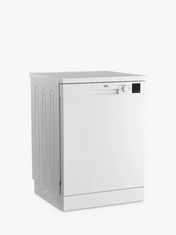 BEKO FULL SIZE FREESTANDING DISHWASHER IN WHITE - MODEL NO. DVN04X20W - RRP £269 (COLLECTION OR OPTIONAL DELIVERY)