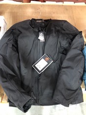 FURYGAN BLACK MOTORCYCLE JACKET - SIZE XL (DELIVERY ONLY)