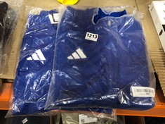 2 X ADIDAS BLUE ZIP-UP TRACK JACKET - SIZE M (DELIVERY ONLY)