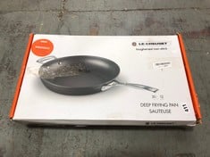 LE CREUSET TOUGHENED NON-STICK 30CM DEEP FRYING PAN (DELIVERY ONLY)