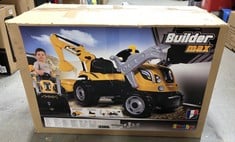 SMOBY BUILDER MAX TRACTOR & TRAILER RIDE ON - RRP £150 (DELIVERY ONLY)