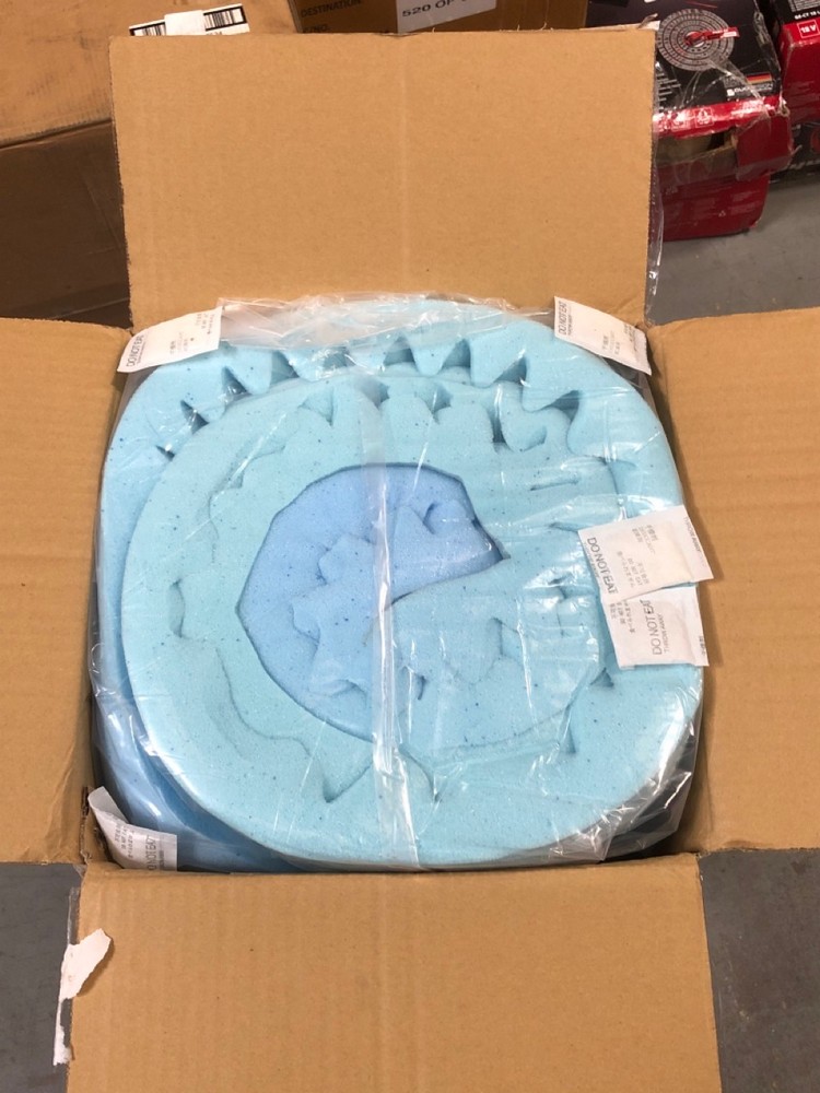 John Pye Auctions LUCID 5CM ZONED GEL MATTRESS TOPPER 150 X 200CM