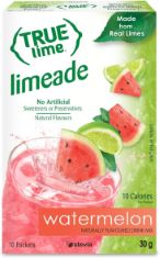 32 X TRUE LEMON WATERMELON LIMEADE DRINK MIX, 10 PACKETS. (DELIVERY ONLY)