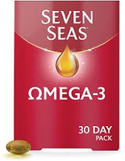 80 X SEVEN SEAS OMEGA-3 FISH OIL, +250 MG EPA & DHA & VITAMIN D, WHOLE BODY HEALTH. (DELIVERY ONLY)