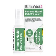 23 X IMMUNE HEALTH DAILY ORAL SPRAY, PILL-FREE MULTIVITAMIN SUPPLEMENT, VITAMINS A, C AND D WITH MINERALS SELENIUM AND ZINC, 1-MONTH SUPPLY, MADE IN THE UK, NATURAL ORANGE AND PEACH FLAVOUR. (DELIVER