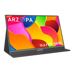 ARZOPA PORTABLE MONITOR GAMING ACCESSORIES (ORIGINAL RRP - £100.00) IN BLACK. (WITH BOX). (SEALED UNIT). [JPTC68393] (DELIVERY ONLY)
