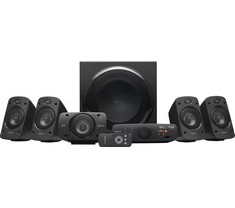 LOGITECH Z906 5.1 SURROUND SOUND SPEAKER SYSTEM, THX, DOLBY & DTS CERTIFIED, 1000 WATTS PEAK POWER SPEAKERS (ORIGINAL RRP - £379). (WITH BOX) [JPTC68398] (DELIVERY ONLY)