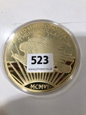 22 CARAT GOLD PLATED OVERSIZED AMERICAN 1932 TWENTY DOLLAR COIN (DELIVERY ONLY)