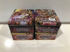 4 X YU GU-OH TINS (DELIVERY ONLY)