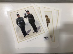TEN ASSORTED NUMBERED LIMITED EDITION PRINTS OF HISTORIC BRITISH ARMY SOLDIERS BY ALIX BAKER (DELIVERY ONLY)