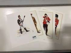 TEN ASSORTED NUMBERED LIMITED EDITION PRINTS OF HISTORIC BRITISH ARMY SOLDIERS BY ALIX BAKER (DELIVERY ONLY)