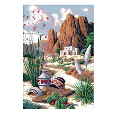 QUANTITY OF ASSORTED ITEMS TO INCLUDE 51BUYOUTGO LANDSCAPE 11CT CROSS STITCH KITS, 11 CT FUNNY PRE PRINTED COUNTED STAMPED CROSS STITCH EMBROIDERY NEEDLEPOINT NEEDLEWORK PATTERNS KITS FOR BEGINNERS A