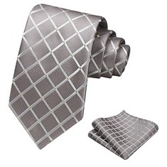 32 X BRIYARD MENS BEIGE TIE AND POCKET SQUARE SET, PLAID CHECK TIES FOR MEN, SILK SATIN TIE AND HANDKERCHIEF SETS FOR WEDDING PARTY WORK FORMAL BUSINESS MEN'S TARTAN TIE SET(GIFT BOX). - TOTAL RRP £1