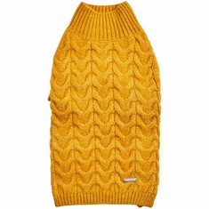 QUANTITY OF ASSORTED ITEMS TO INCLUDE BLUEBERRY PET CLASSIC FUZZY TEXTURED KNIT PULLOVER TURTLENECK DOG SWEATER IN MUSTARD YELLOW, BACK LENGTH 41CM, PACK OF 1 CLOTHES FOR DOGS: LOCATION - F
