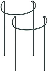 QUANTITY OF ASSORTED ITEMS TO INCLUDE LOUISAYORK GARDEN BORDER PLANT SUPPORT,2PCS TALL PLANT SUPPORTS PLANT SUPPORT GARDEN STAKES GARDEN HOOP SEMICIRCULAR FOR PEONIES, HYDRANGEA, ROSES: LOCATION - F