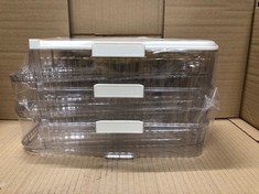 10X EGG STORAGE FRIDGE 3 LAYER EGG TRAY WITH CLEAR ROLLER HOLDER FRIDGE WITH REMOVABLE LID EGG STORAGE BOX : LOCATION - F
