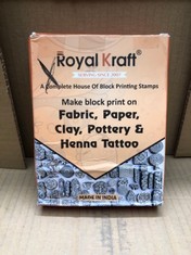 QUANTITY OF ASSORTED ITEMS TO INCLUDE ROYAL CRAFT A COMPLETE HOUSE OF BLOCK PRINTING TATTOOS RRP £299:: LOCATION - G