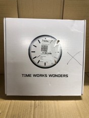QUANTITY OF ASSORTED ITEMS TO INCLUDE WHITE WALL CLOCK RRP £330:: LOCATION - G