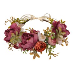 18 X WOMEN GIRL FLOWER WEDDING BOHO WREATH CROWN FLORAL GARLAND PARTY DECORATION FOR WEDDING FESTIVAL (F) - TOTAL RRP £211: LOCATION - H RACK