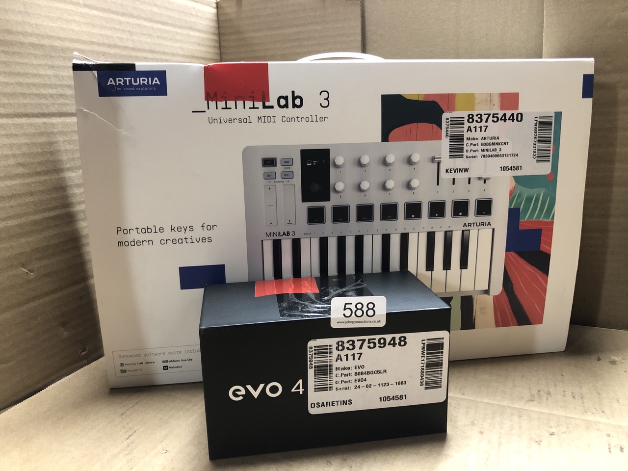 John Pye Auctions ARTURIA MINILAB 3 UNIVERSAL MIDI CONTROLLER FOR